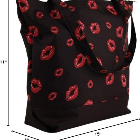 Women's Canvas Duffle Bag Crossbody Tote Weekender Travel Bag - Picture 4 of 4